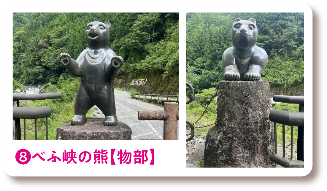 ❽べふ峡の熊【物部】