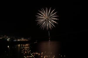 湖水祭の花火