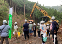 2022年度の体験林業教室（林業現場見学）